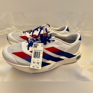 Adidas Adizero Evo SL M Size 11us White Red KU University Of Kansas Jayhawk